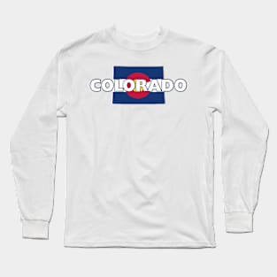 Colorado Colored State Long Sleeve T-Shirt